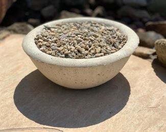 #1 Sm Bowl Concrete Pot 8in H x 21in Diameter 19548