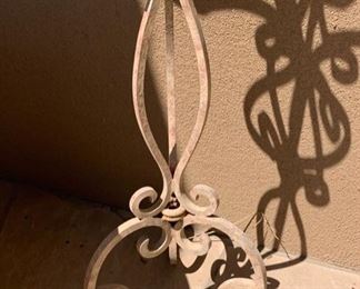 Heavy Wrought Iron 3 Tier Candle Stand 53in H x 22in W 19545