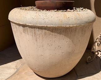 #1 Huge Outdoor Cast Stone Pot/Planter 28in H x 35in Diameter 19544