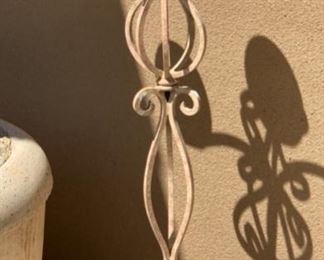 Heavy Wrought Iron 3 Tier Candle Stand 53in H x 22in W 19545