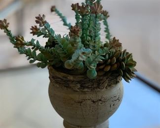 Small outdoor Faux Plant 12in H x 7in Diameter 19541