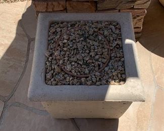 Heavy Concrete Square Planter 18x20.5x20.5in HxWxD 19536