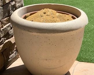 #3 Large Cast Stone Planter/Pot 25in H x 28in Diameter 19535