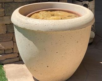 #2 Large Cast Stone Planter/Pot 25in H x 28in Diameter 19534