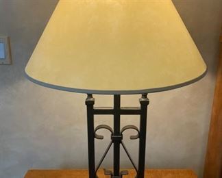 Brown Metal Table Lamp #2 30x19x19 HxWxD GD105