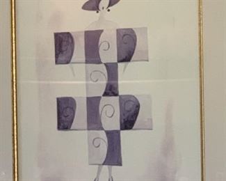 #3 Art Deco Elysee print 28x24x2in HxWxD 19510