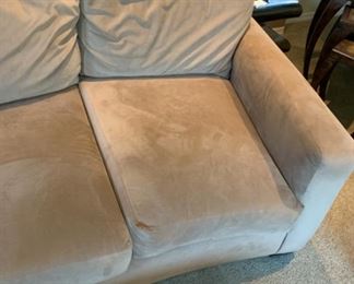 #2 10ft Contemporary Ultra Suede Curved Sofa/Couch 35x121x45in HxWxD 19501