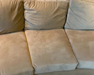 #2 10ft Contemporary Ultra Suede Curved Sofa/Couch 35x121x45in HxWxD 19501