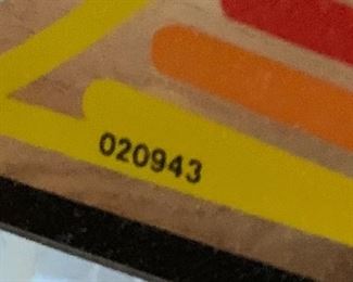 1978 Atari Space Rider Glass Marques Pinball Back 28x24 19668