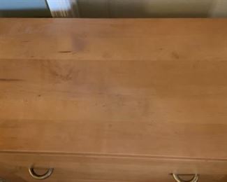 Crate and Barrel Natural Wood Lateral File Cab 29x32x18in HxWxD 19666