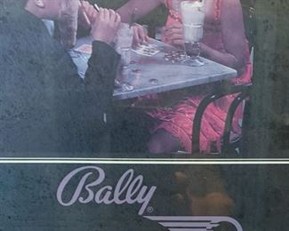 Bally Speakeasy Advertising poster framed 18 x 24 19661