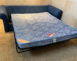 Denim Sleeper Sofa Queen 28x86x37in HxWxD 19660