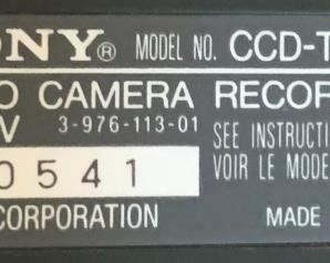 Sony CCD-TRV32 Video Camera Recorder 19674