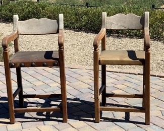 	AS-IS 2pc Rustic Chairs	39x21x19.5in	HxWxD