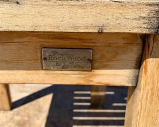 2pc Teak Rockwood Patio Side Tables	30x22x22	HxWxD