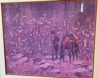 *Signed* Jim Rey The Legend Wall	29.5x33.25x1in	HxWxD