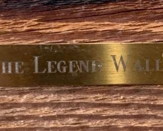 *Signed* Jim Rey The Legend Wall	29.5x33.25x1in	HxWxD