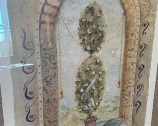 Tree/Plant in Window Framed Art	36x32x1in	HxWxD