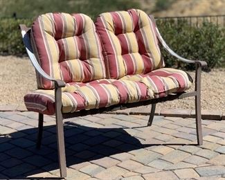 Aluminum  Patio Love Seat	36x43x27	HxWxD