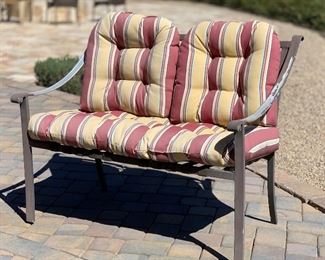 Aluminum  Patio Love Seat	36x43x27	HxWxD