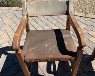 AS-IS 2pc Rustic Chairs	39x21x19.5in	HxWxD