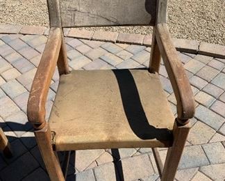 AS-IS 2pc Rustic Chairs	39x21x19.5in	HxWxD