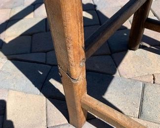 AS-IS 2pc Rustic Chairs	39x21x19.5in	HxWxD