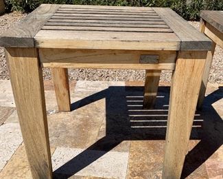 2pc Teak Rockwood Patio Side Tables	30x22x22	HxWxD