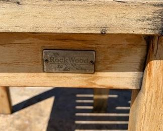 2pc Teak Rockwood Patio Side Tables	30x22x22	HxWxD