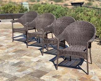 4pc All Weather Patio Chairs	34x29x28	HxWxD