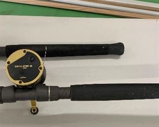 #1 Daiwa Sealine-X Shimano Tallus Fishing Pole/Reel	80in Long	