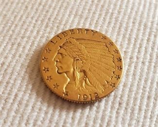 004 US Gold 1912 Indian Head Coin $2.5