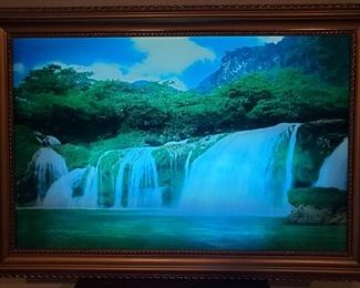 Cool Electric Waterfall Photograph