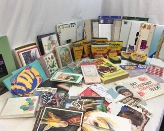 Crafting Cards, Crayons, Paper