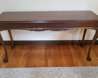 Lane Walnut Console Table