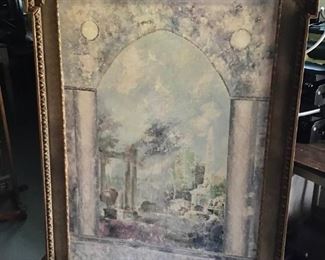 Large Oil on Canvas Signed Bianchetti