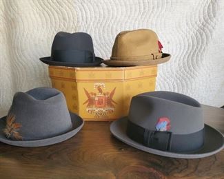 Mens Vtg Hats Dobbs, Champs Knox