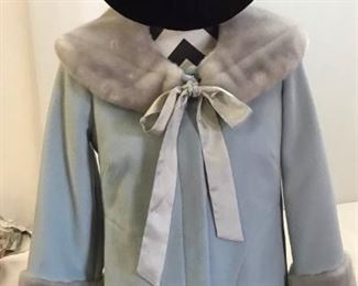 Vtg BW Mannequin, Coat  Hat