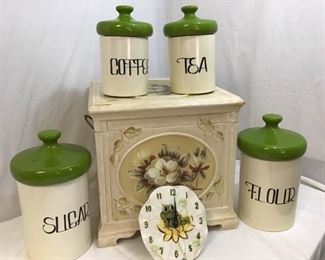 Vtg Canisters Decor