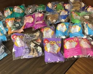 Vtg McDonalds 1999 Mini Beanie Baby Set