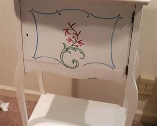 Vtg Painted Music Cabinet