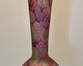Item 27:  Decorative pink vase - 7.5":  $20