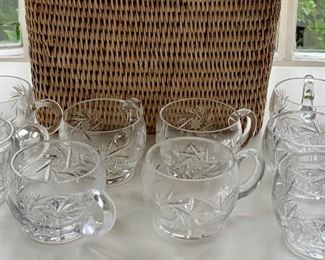 Item 259:  (9) Cut glass cups:  $16