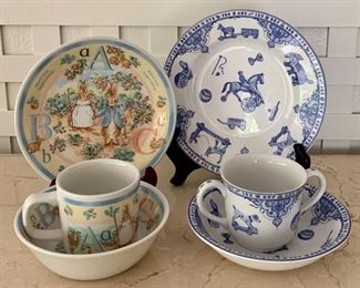 Item 33:  Spode Peter Rabbit and Wedgewood Edwardian children's sets:  $45