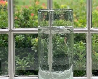 Item 29:  Tall Handblown Vase - 6" x 14":  $24