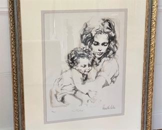Item 26:  Hyacinth Kullen Barron "Two Together" Signed Lithograph (80/175) - 29.75" x 36":  $225  