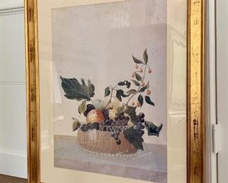 Item 51b:  Fruit basket print - 27.25" x 33": $145