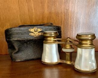 Item 262:  Mother of pearl binoculars:  $55
