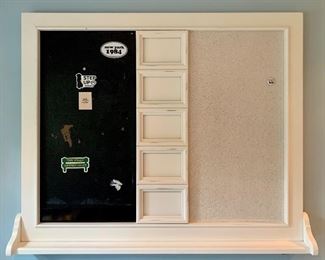Item 118:  Stanley Furniture Co. chalkboard and bulletin board - 41.5" x 33":  $75