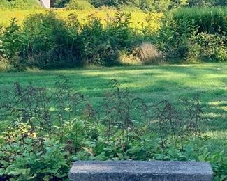 Item 287:  Cement bench - 35.5"l x 14.5"w x 15.5"h: $125